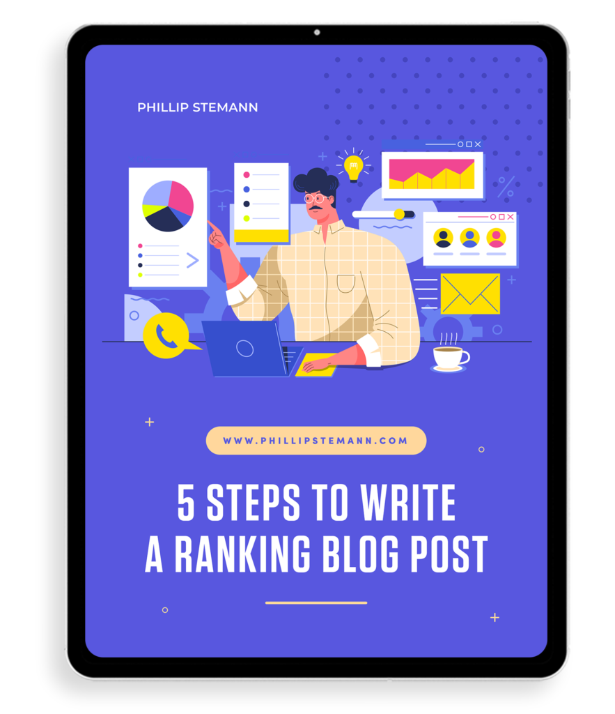 Front page 5 E-book - 5 steps to write a ranking blog post
