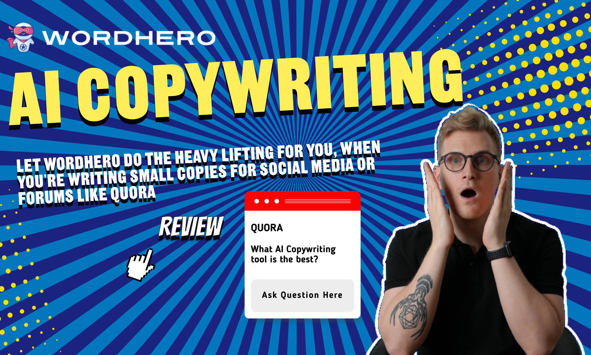 WordHero Review - AI Copywriting software for generating blog post ideas, blog intros and much more