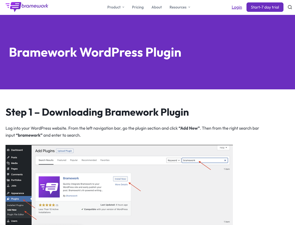 Bramework WordPress Integration - Publish To WordPress