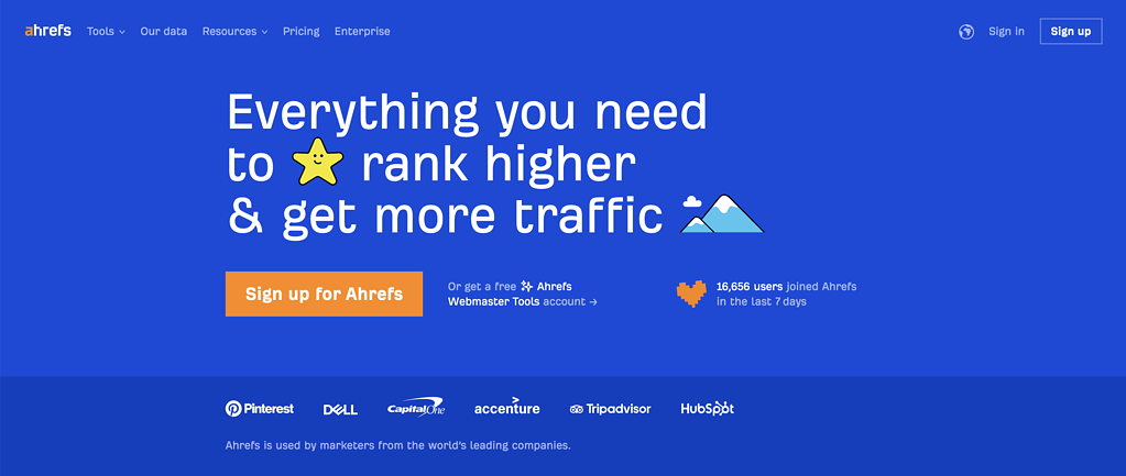 ahrefs website