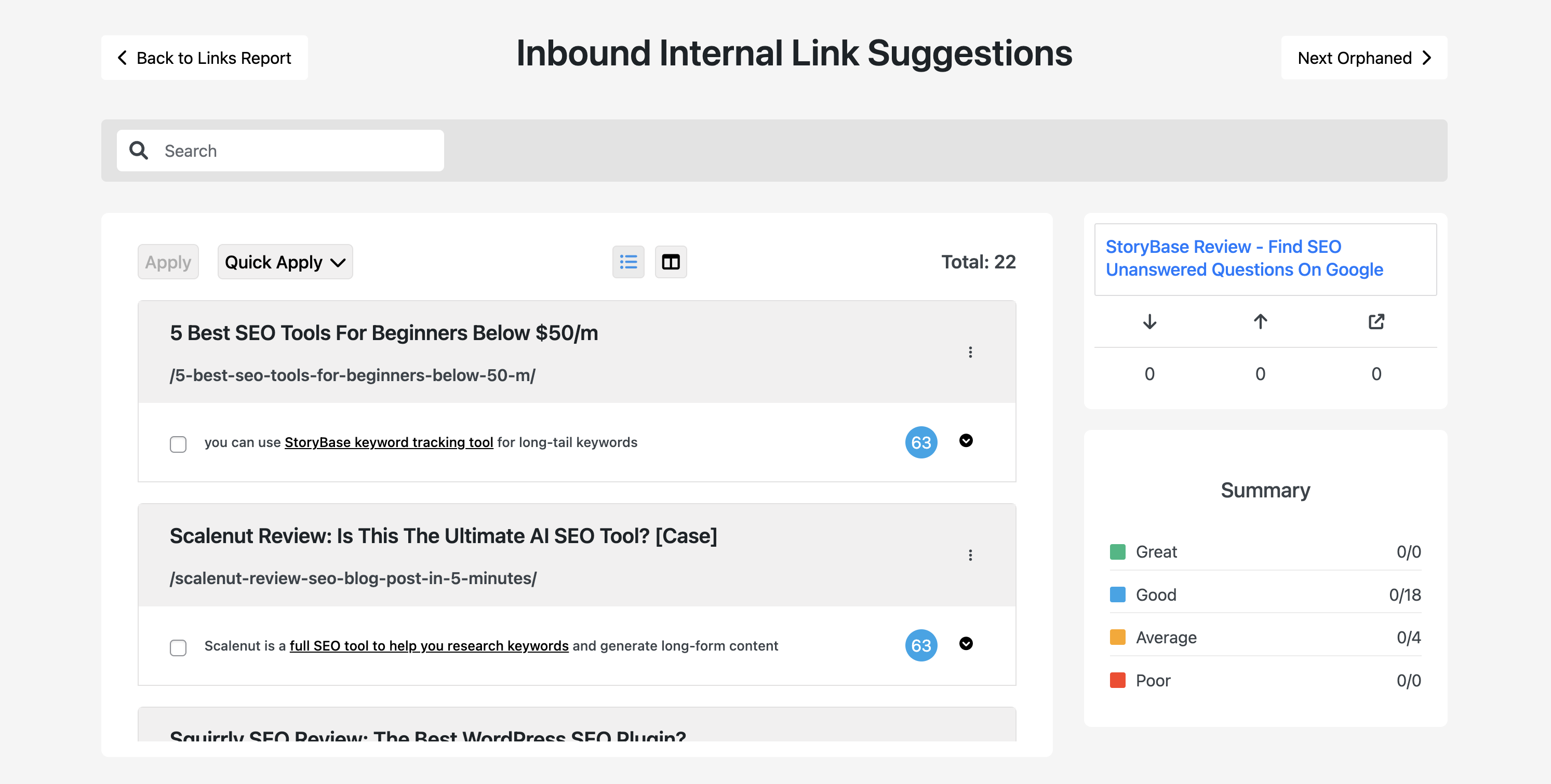 Add Inbound Links With Linksy