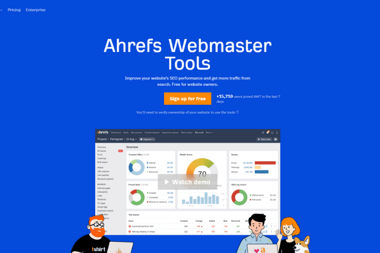 Ahrefs website