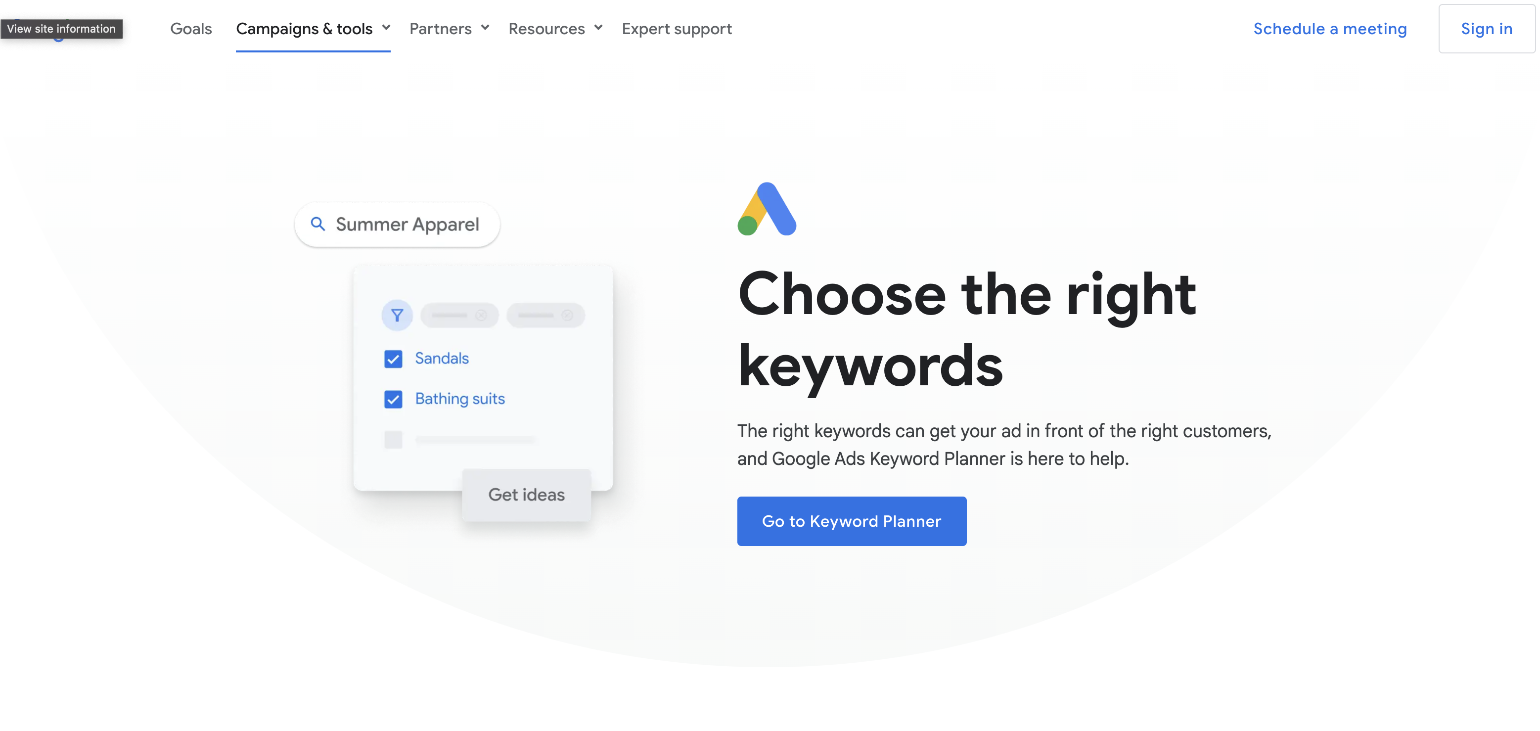 google keyword planner website