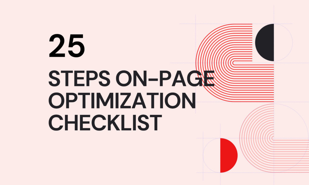 25-Steps On-Page Optimization SEO Checklist