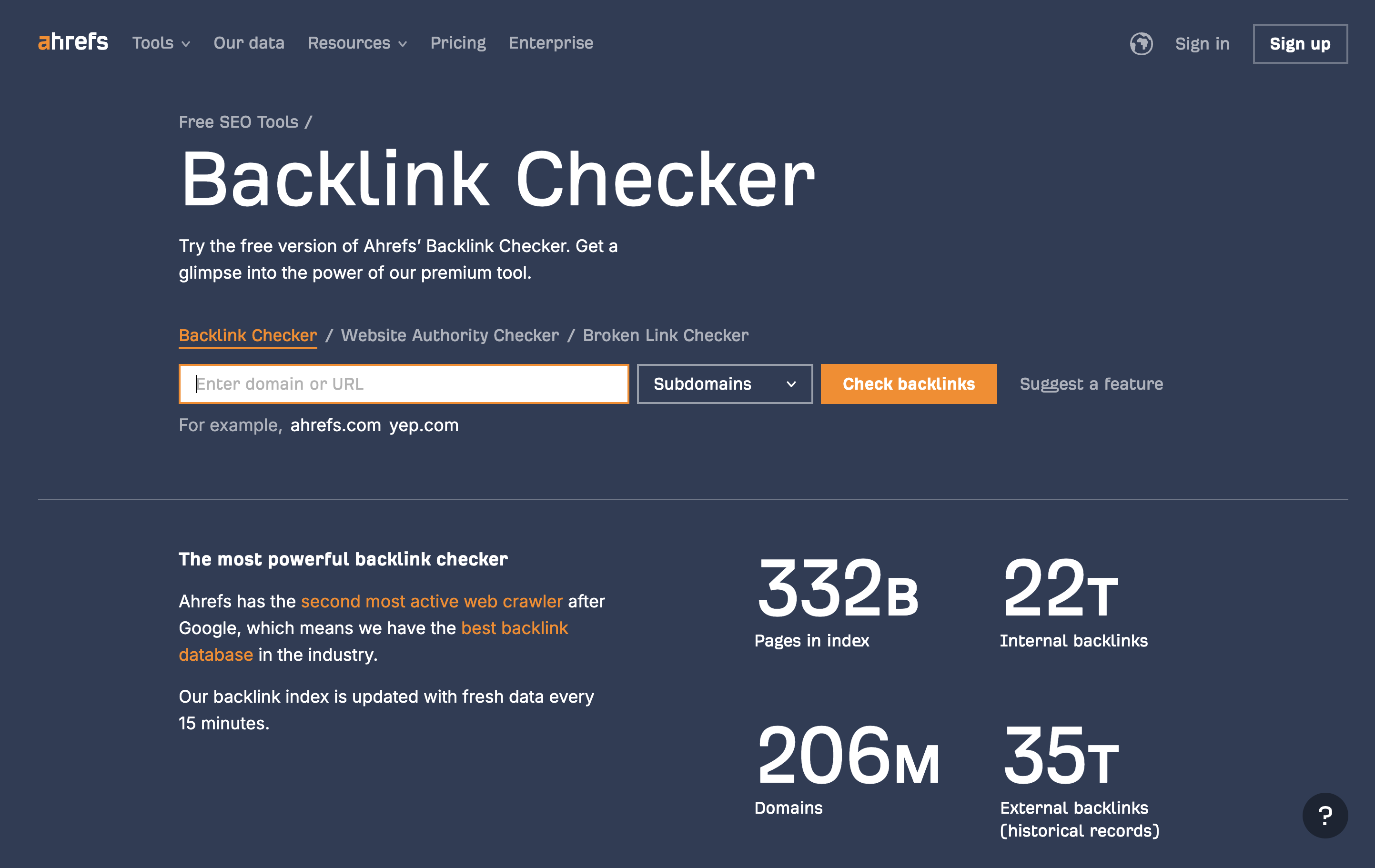 Free-Backlink-Checker-website