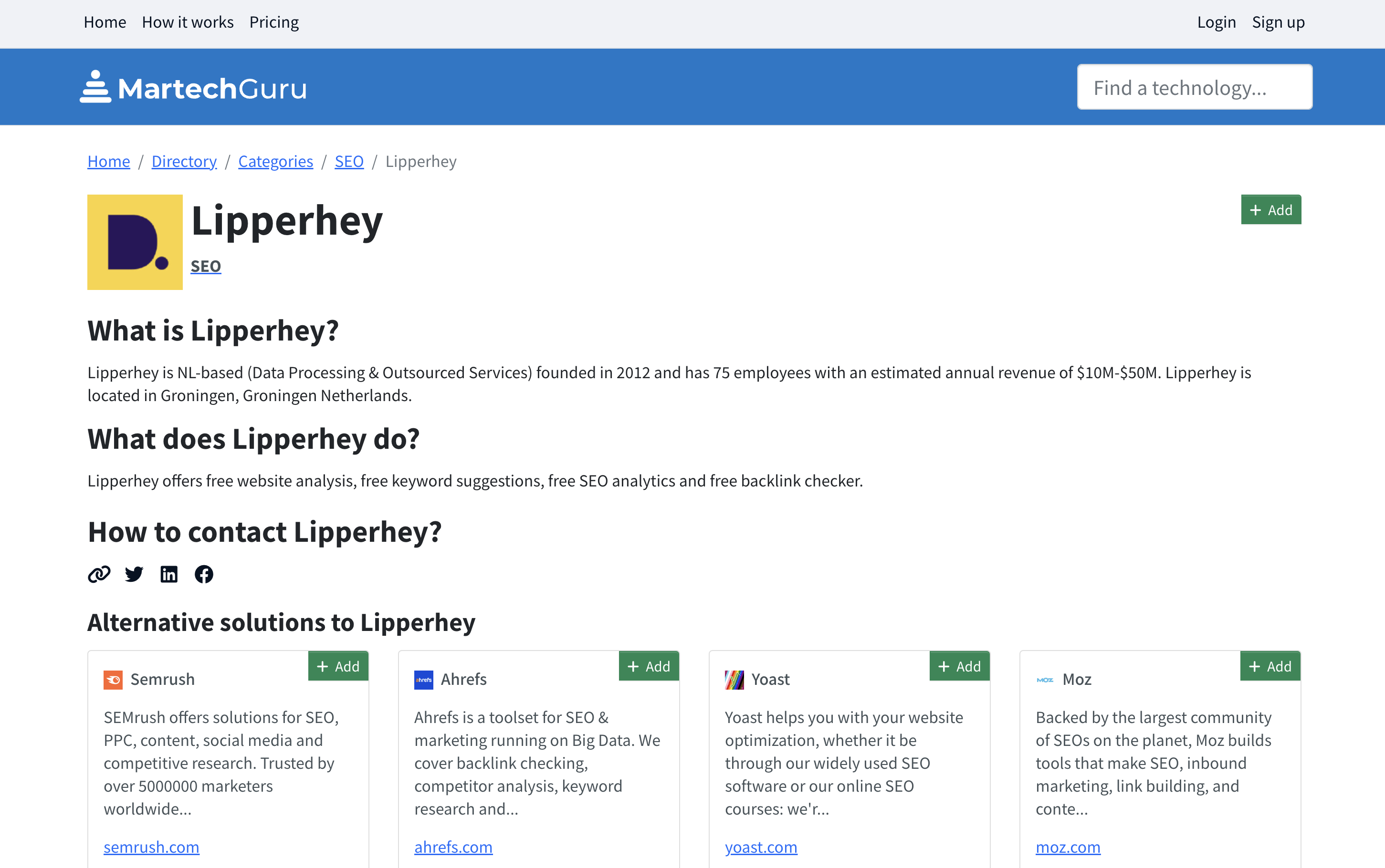 Lipperhey-Website