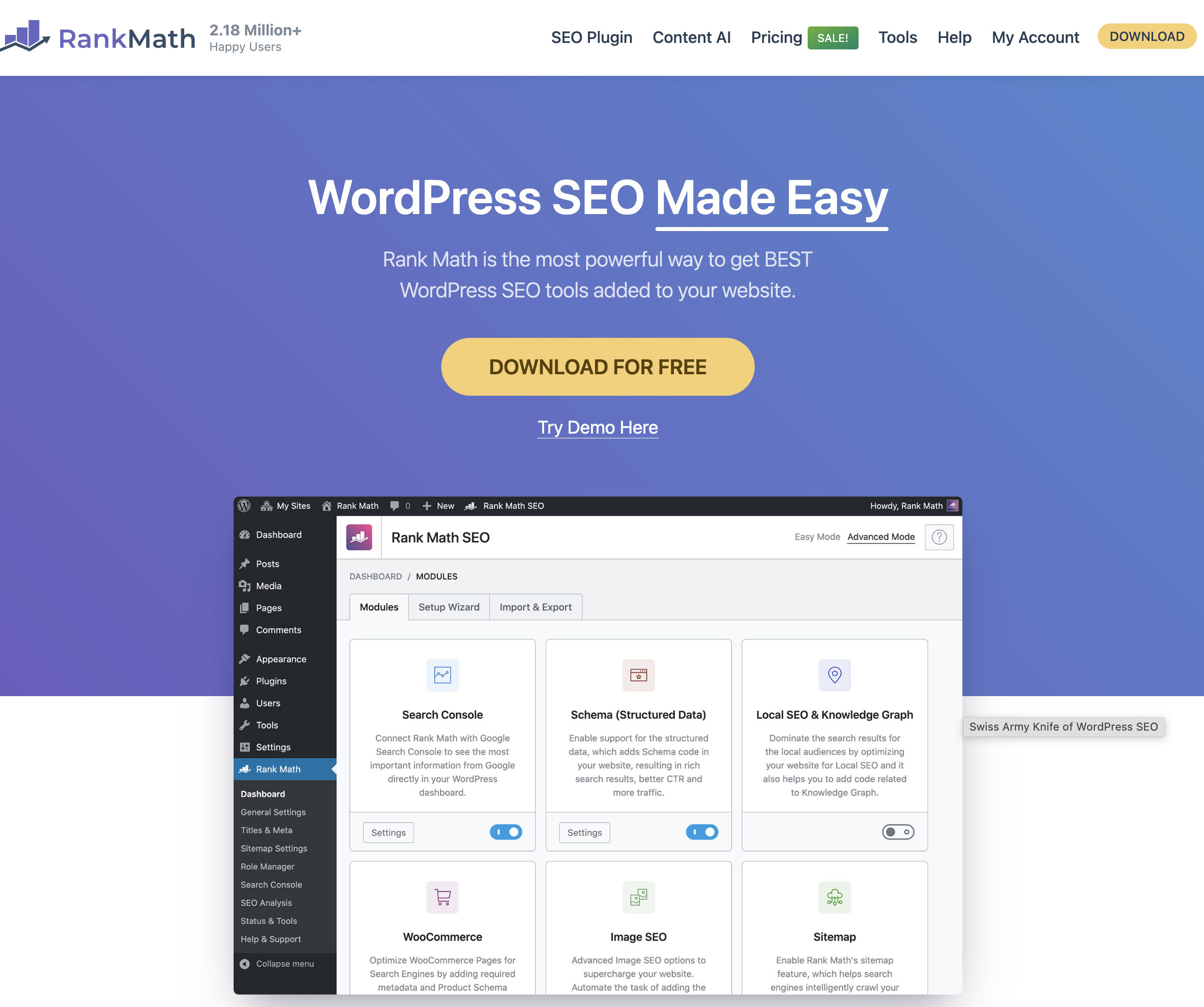 Rank Math Review: Why It's The Best SEO Plugin 2 rank-math-website