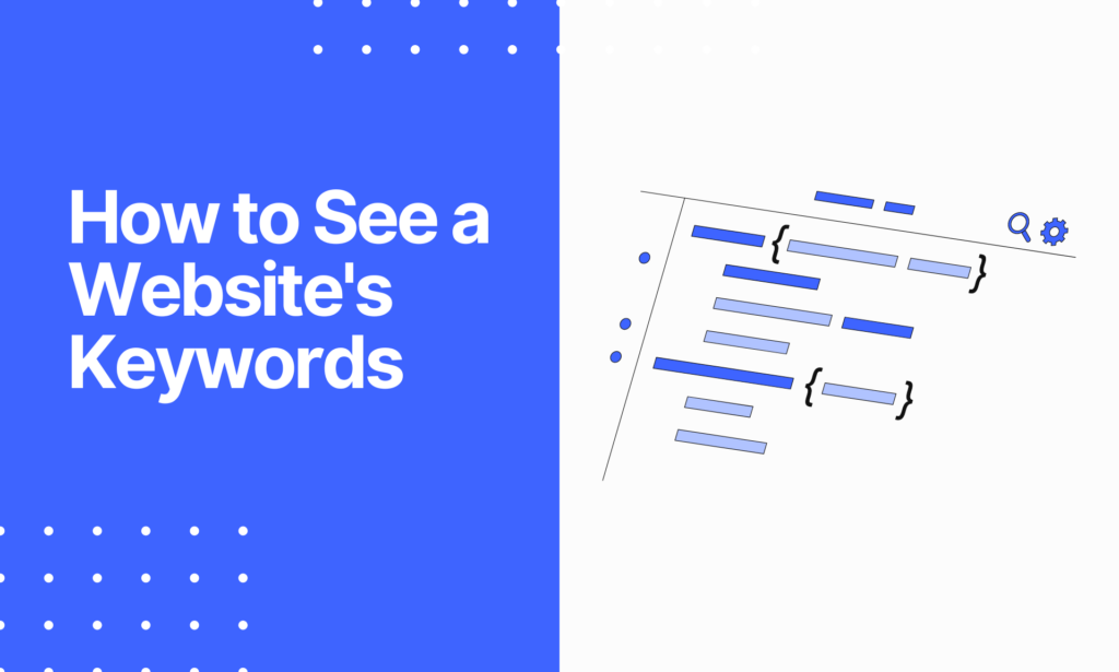 How to See a Websites Keywords