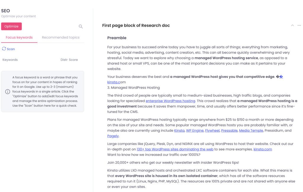 Blogely Review - A Complete Writing App With An AI Assistant 3 blogely-research