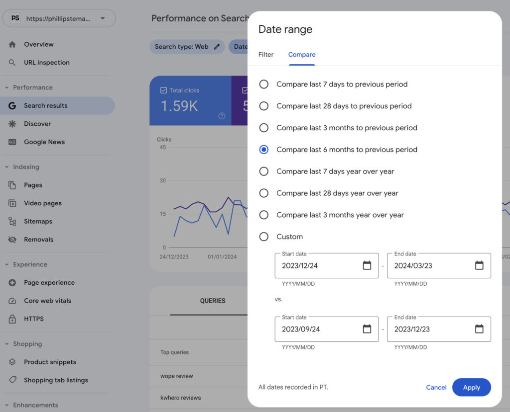 Content Pruning: What Is Is, And How To Do It Successfully 1 content-pruning-google-search-console-compare