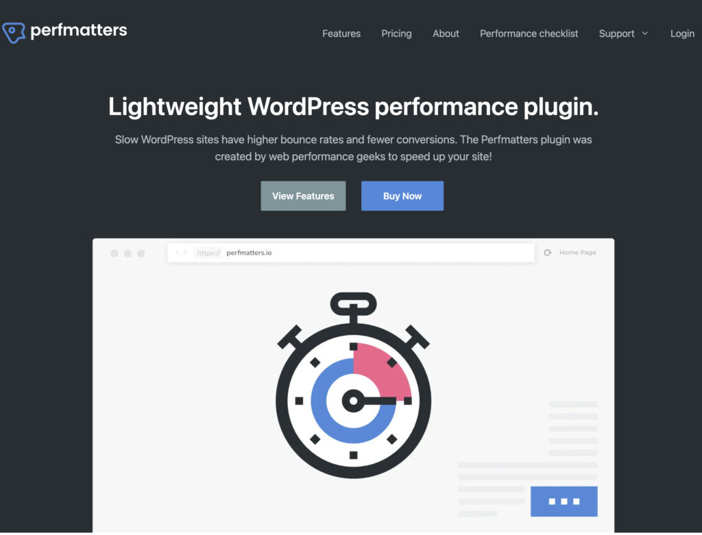WP Compress Review: WordPress Speed Optimization Plugin 4 perfmatters-website