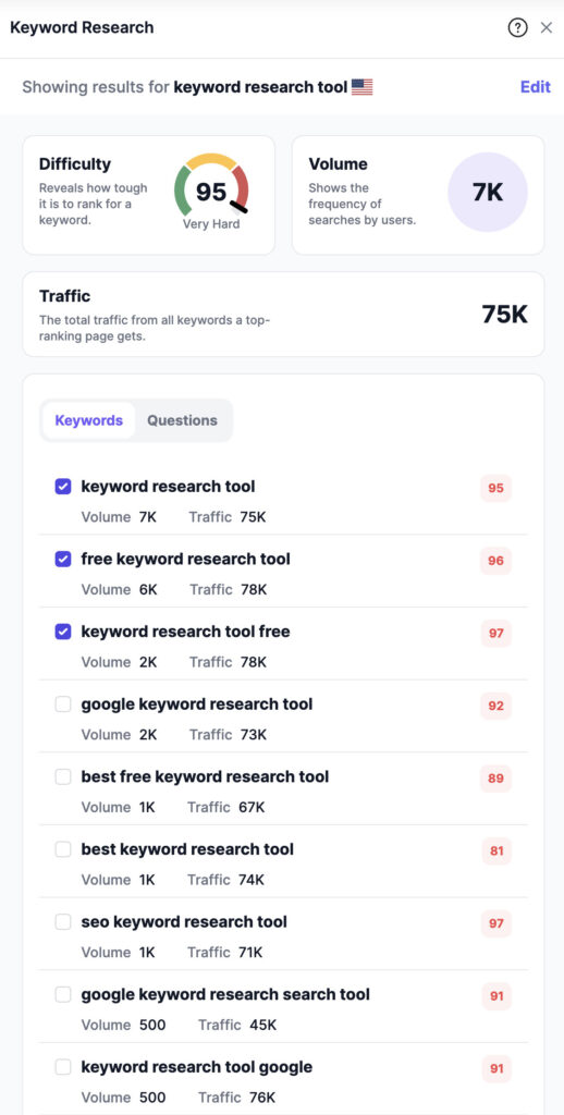 Writesonic Review: Features, Pricing, Pros & Cons 6 writesonic-keyword-research