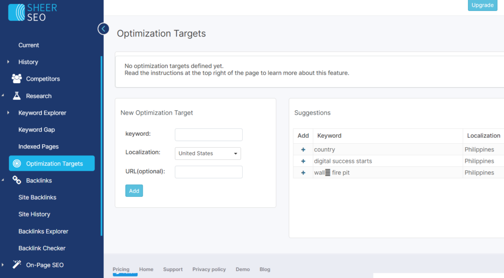 optimization-targets