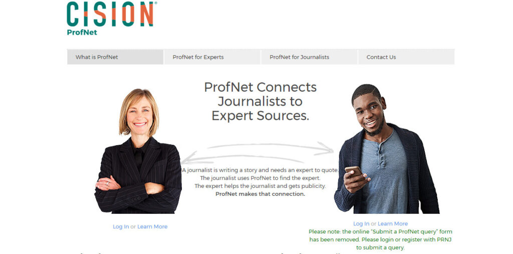 19 Best HARO Alternatives 12 ProfNet-Website