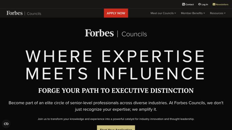 16 Best HARO Alternatives 15 Forbes Councils homepage