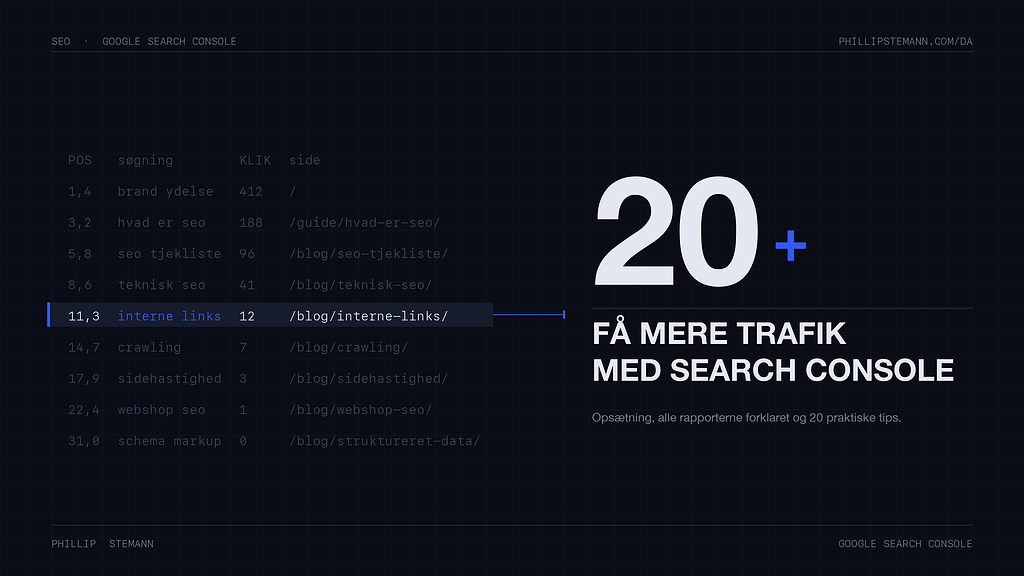 Sådan bruger du Google Search Console til SEO (+20 tips)