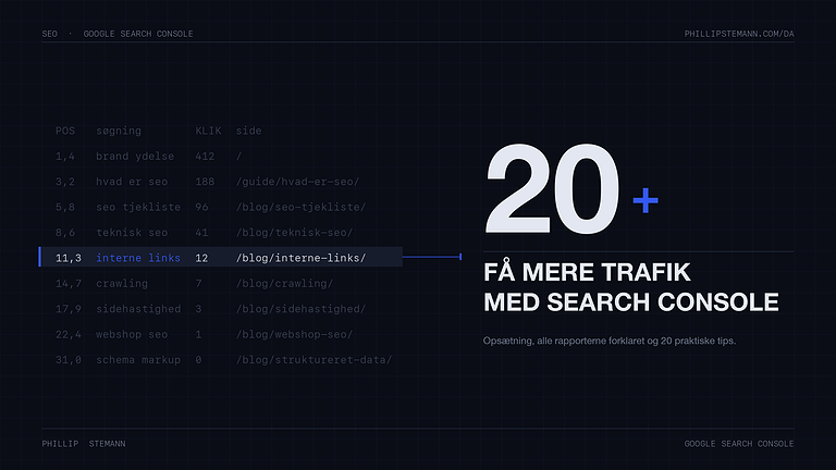 Sådan bruger du Google Search Console til SEO (+20 tips)