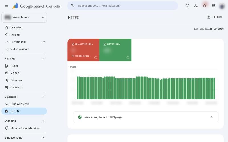 How to Use Google Search Console for SEO (+20 Tips) 9 HTTPS report in Google Search Console