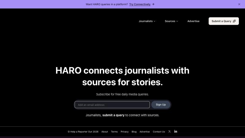 16 Best HARO Alternatives 16 HARO (Help a Reporter Out) homepage