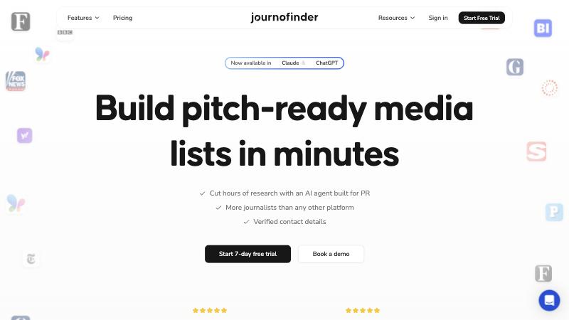 16 Best HARO Alternatives 10 JournoFinder homepage