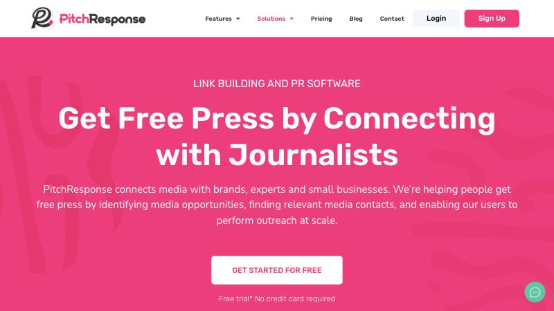 16 Best HARO Alternatives 9 PitchResponse homepage